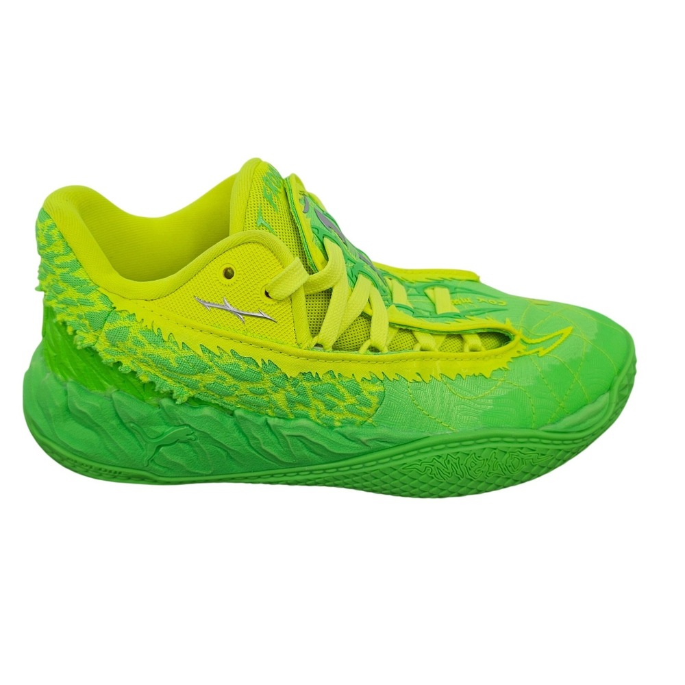 Puma MB.03 LaMelo Ball Toxic Neon Green Yellow Basketball Shoes 378916-01 Size 4
